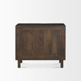 Mercana Heera Dark Brown Diamond Motif w/ Shelf Accent Cabinet