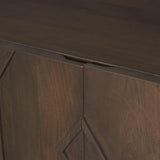 Mercana Heera Dark Brown Diamond Motif w/ Shelf Sideboard