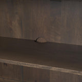 Mercana Heera Dark Brown Diamond Motif w/ Shelf Sideboard