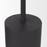 Mercana Petria Matte Black Textured Metal Taper Candle Holders