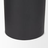 Mercana Petria Matte Black Textured Metal Taper Candle Holders