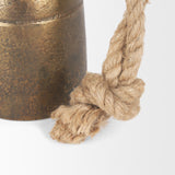 Mercana Quincy Small Gold Metal Decorative Bell Object
