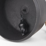 Mercana Quincy Large Matte Black Metal Decorative Bell Object