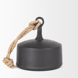 Mercana Quincy Large Matte Black Metal Decorative Bell Object