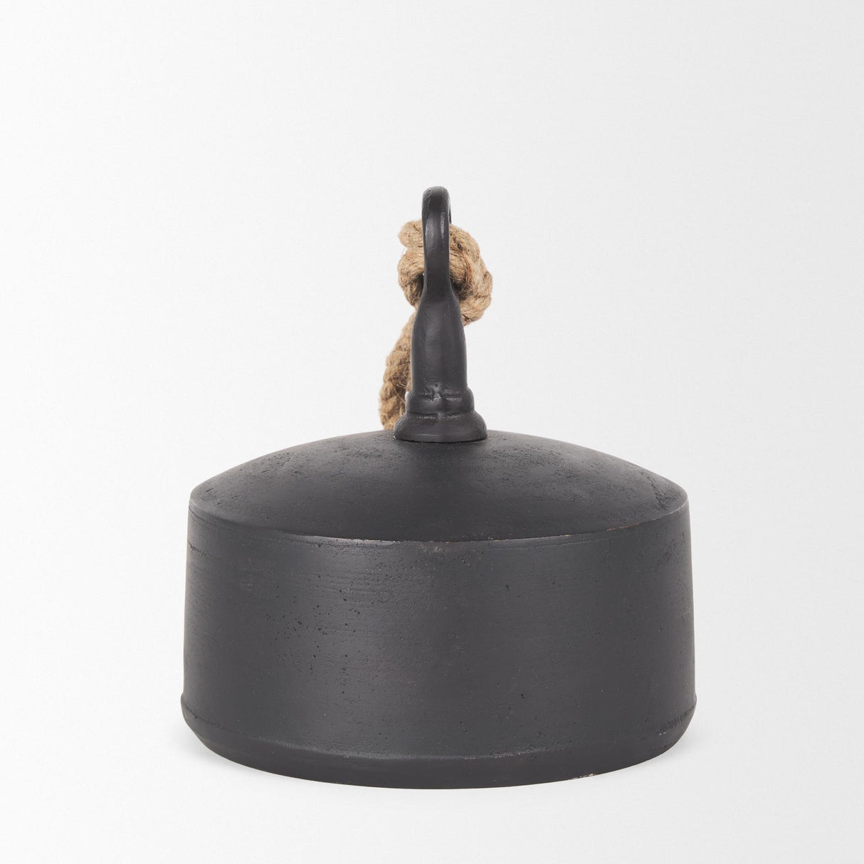 Mercana Quincy Large Matte Black Metal Decorative Bell Object