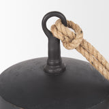 Mercana Quincy Large Matte Black Metal Decorative Bell Object
