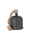 Mercana Quincy Medium Matte Black Metal Decorative Bell Object
