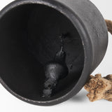 Mercana Quincy Medium Matte Black Metal Decorative Bell Object