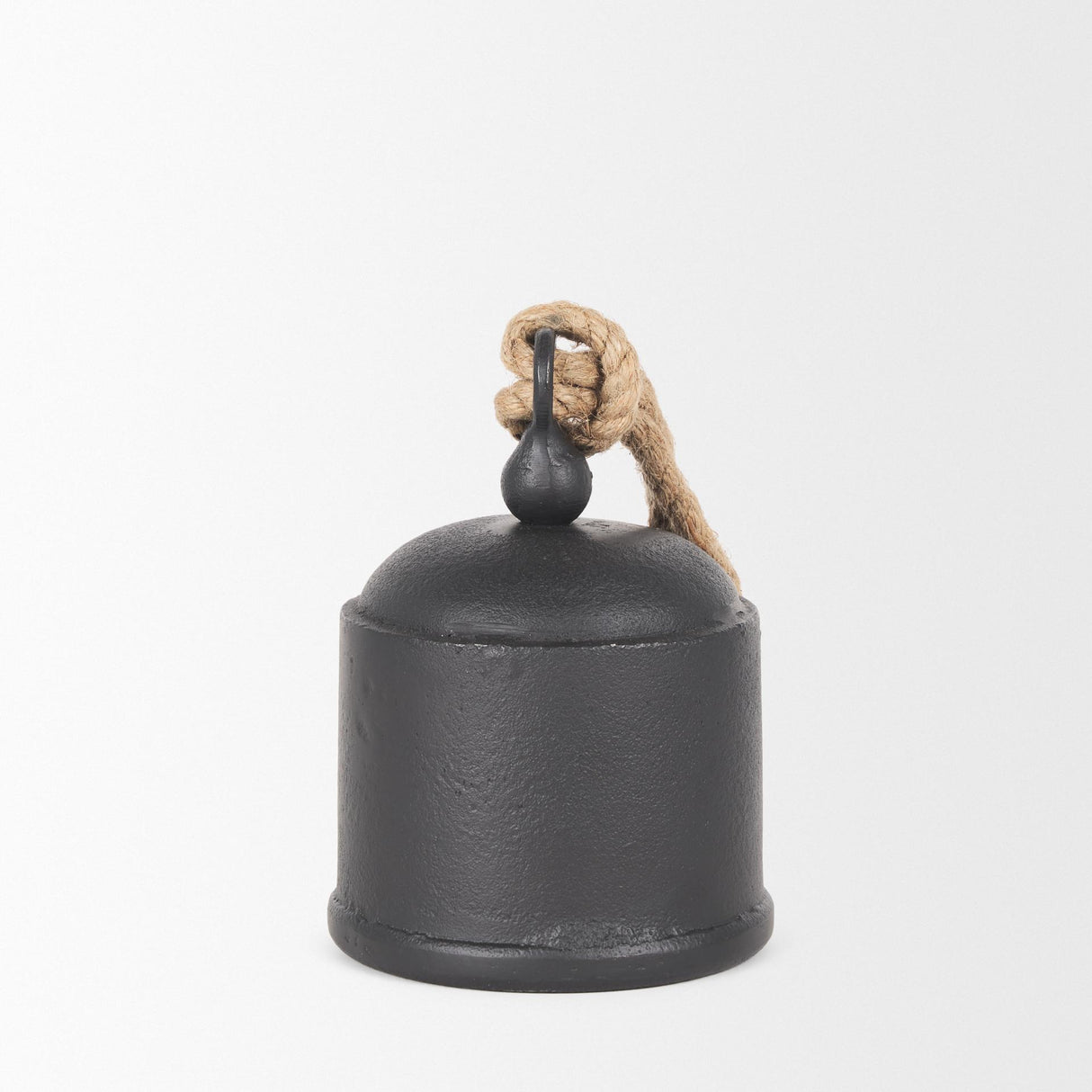 Mercana Quincy Medium Matte Black Metal Decorative Bell Object