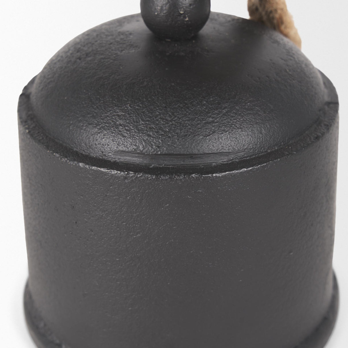 Mercana Quincy Medium Matte Black Metal Decorative Bell Object