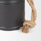 Mercana Quincy Medium Matte Black Metal Decorative Bell Object