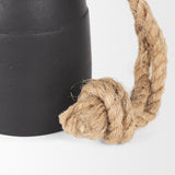 Mercana Quincy Small Matte Black Metal Decorative Bell Object