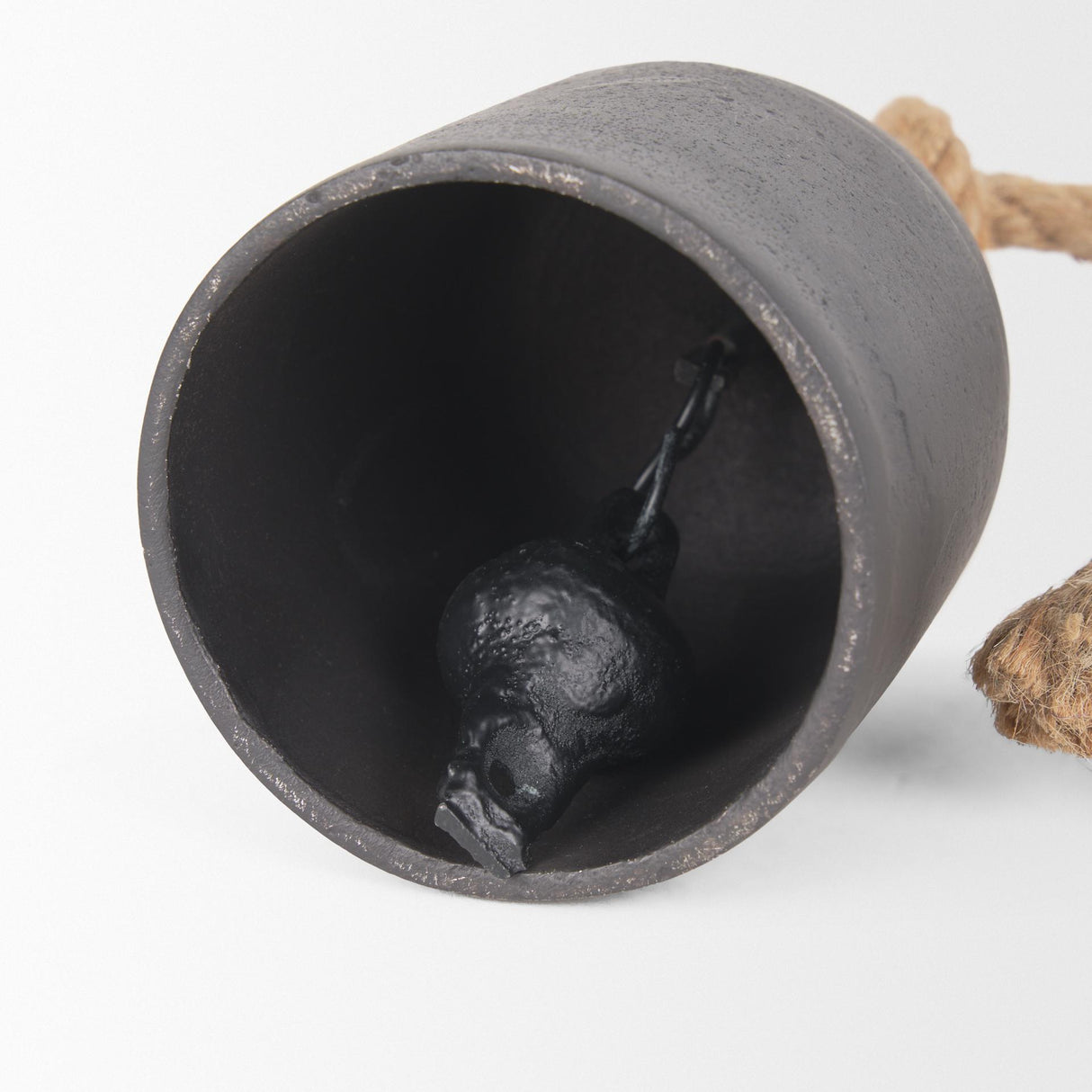 Mercana Quincy Small Matte Black Metal Decorative Bell Object