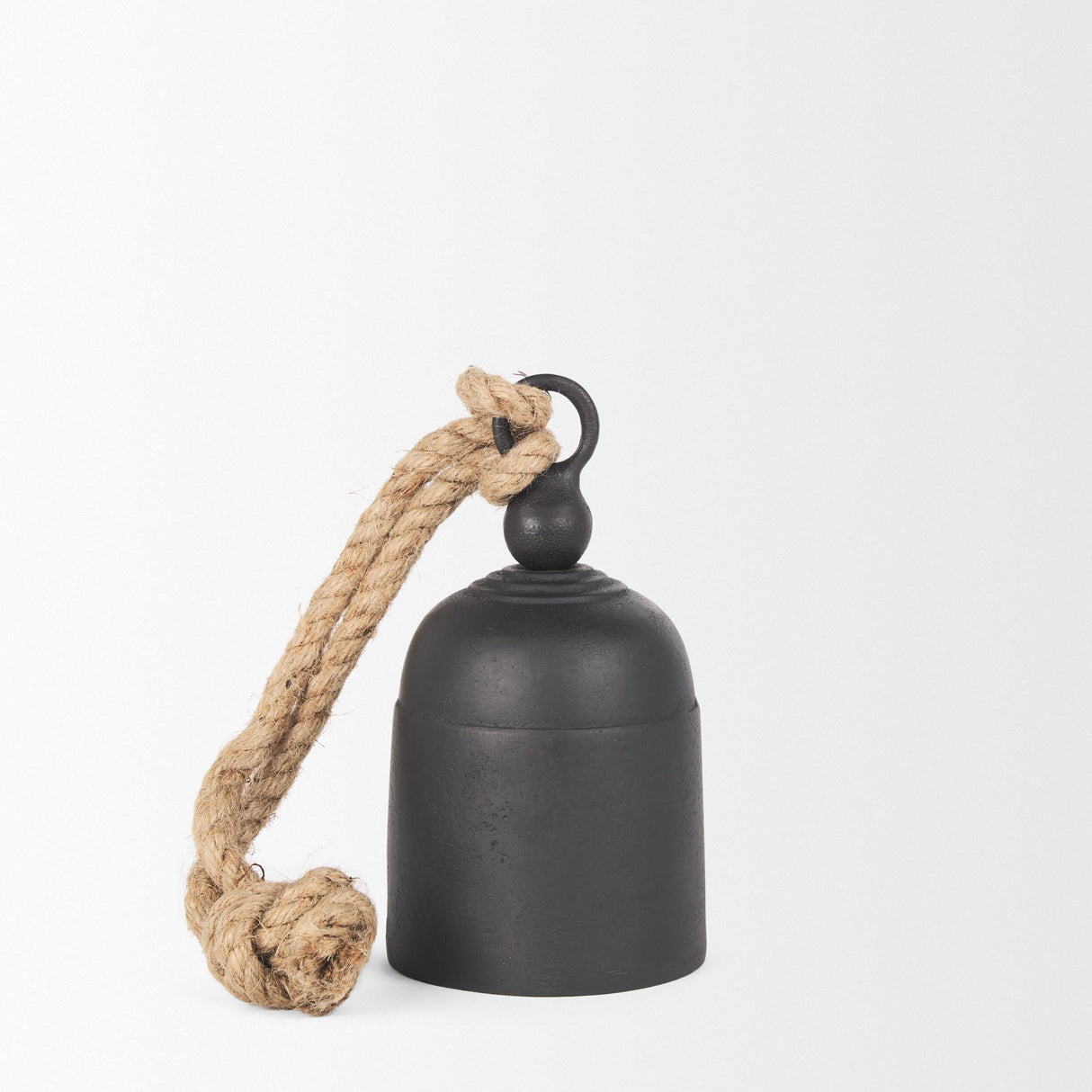 Mercana Quincy Small Matte Black Metal Decorative Bell Object