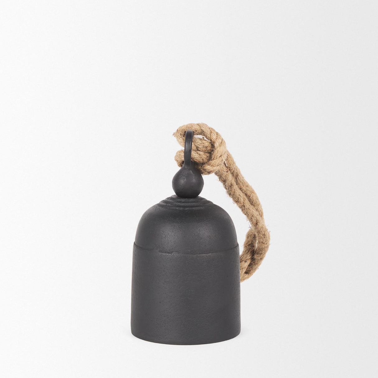 Mercana Quincy Small Matte Black Metal Decorative Bell Object