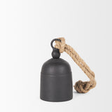 Mercana Quincy Small Matte Black Metal Decorative Bell Object