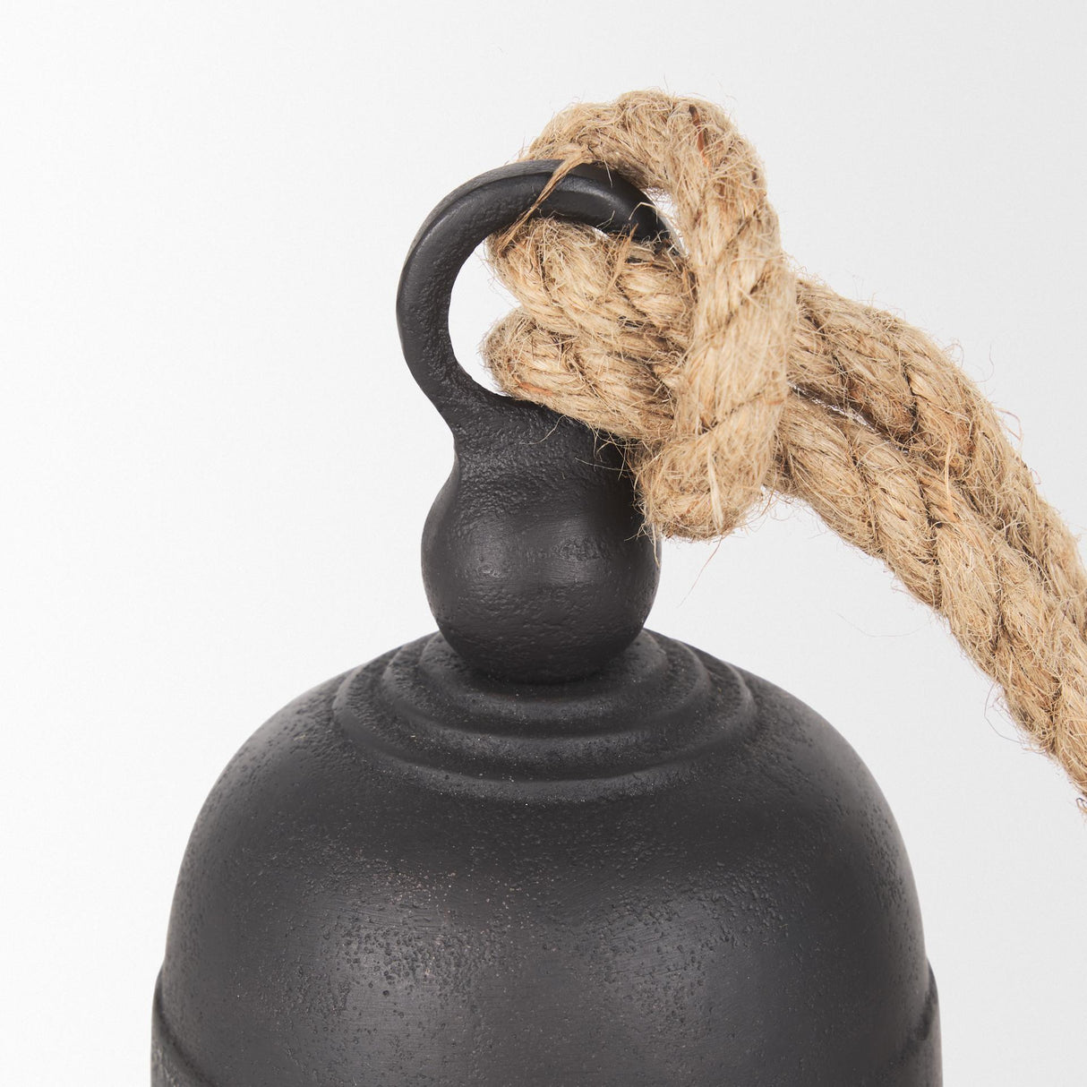 Mercana Quincy Small Matte Black Metal Decorative Bell Object