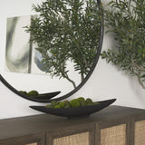 Mercana Piero Small Matte Black Metal Decorative Bowl