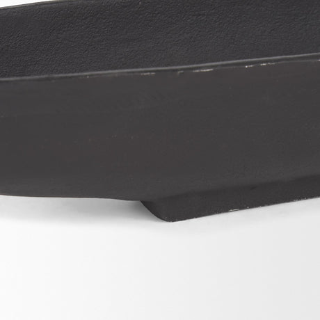 Mercana Piero Small Matte Black Metal Decorative Bowl