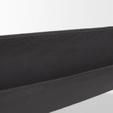 Mercana Piero Large Matte Black Metal Decorative Bowl