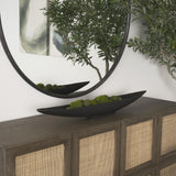 Mercana Piero Large Matte Black Metal Decorative Bowl