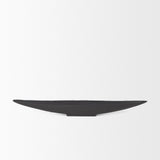 Mercana Piero Large Matte Black Metal Decorative Bowl
