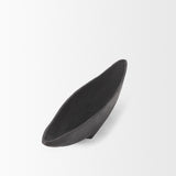 Mercana Piero Large Matte Black Metal Decorative Bowl