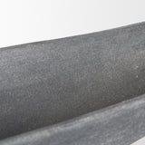 Mercana Piero Large Concrete Finished Metal Decorative Bowl