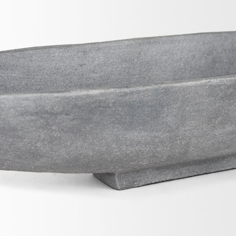 Mercana Piero Small Concrete Finished Metal Decorative Bowl