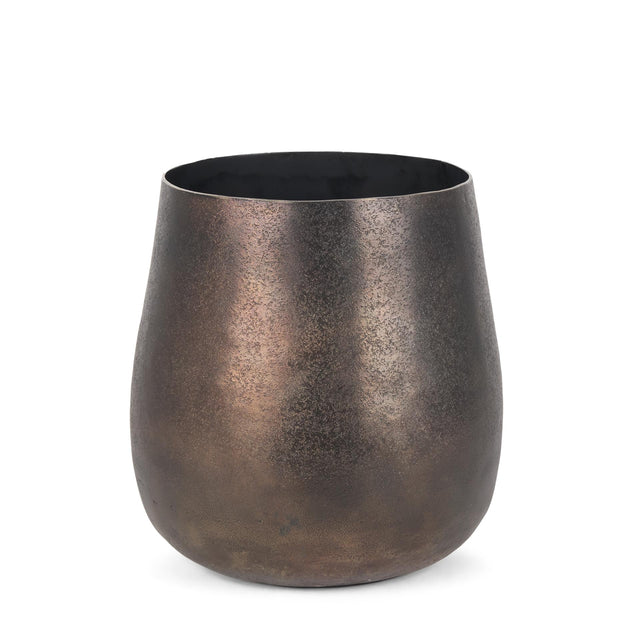 Mercana Quade Small Gold Metal Planter