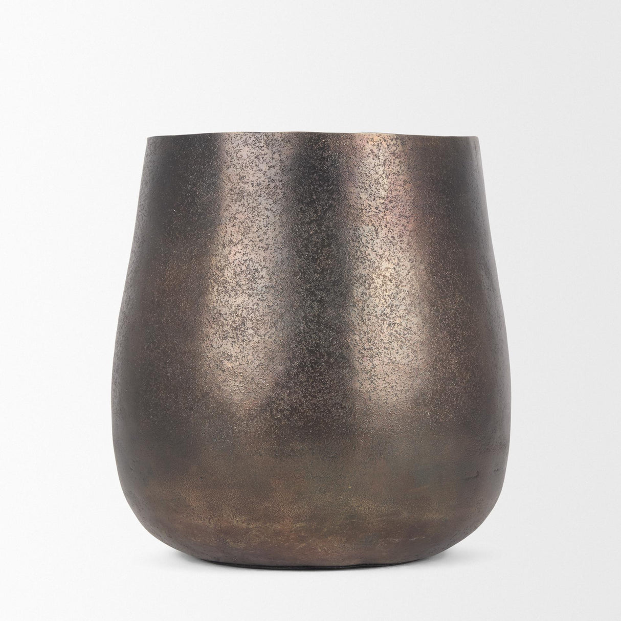 Mercana Quade Small Gold Metal Planter