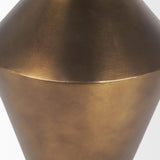 Mercana Perrin Large Brushed Gold Metal Decorative Vase