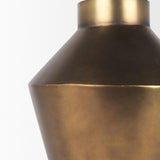 Mercana Perrin Large Brushed Gold Metal Decorative Vase