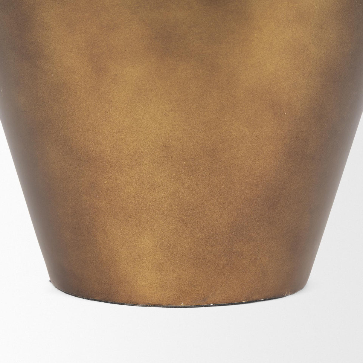 Mercana Perrin Large Brushed Gold Metal Decorative Vase