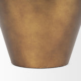 Mercana Perrin Large Brushed Gold Metal Decorative Vase
