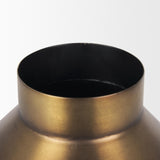 Mercana Perrin Large Brushed Gold Metal Decorative Vase