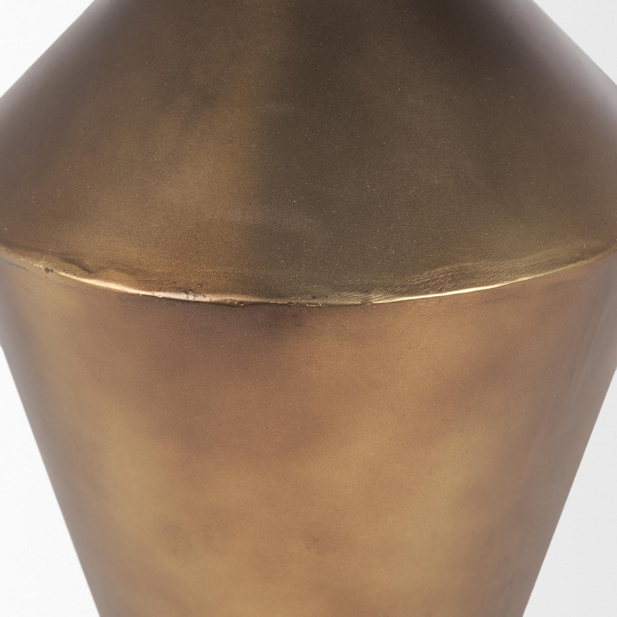 Mercana Perrin Small Brushed Gold Metal Decorative Vase
