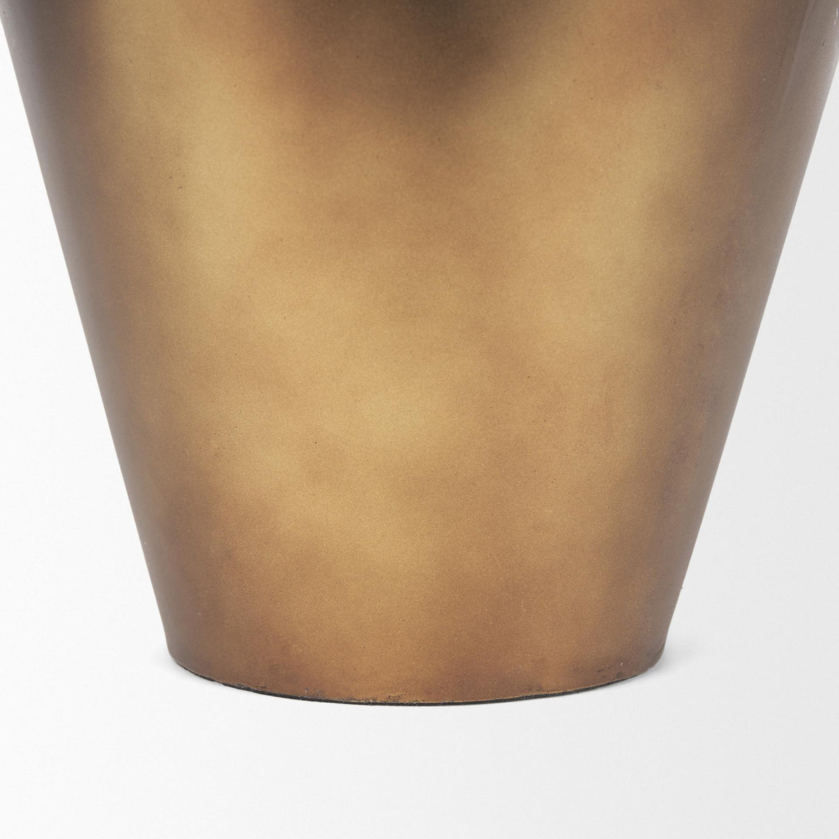 Mercana Perrin Small Brushed Gold Metal Decorative Vase
