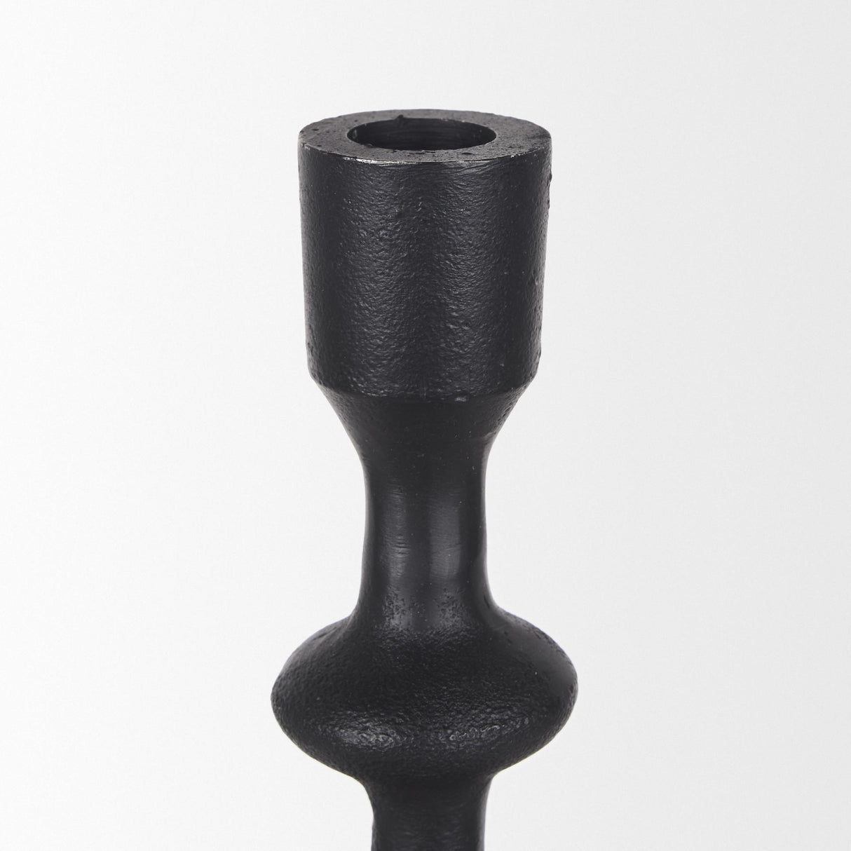 Mercana Paolo Matte Black Metal Candle Holder (Set of 3)