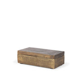 Mercana Porschia Small Antiqued Gold Metal Decorative Box
