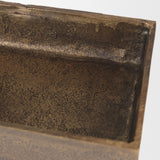 Mercana Porschia Small Antiqued Gold Metal Decorative Box