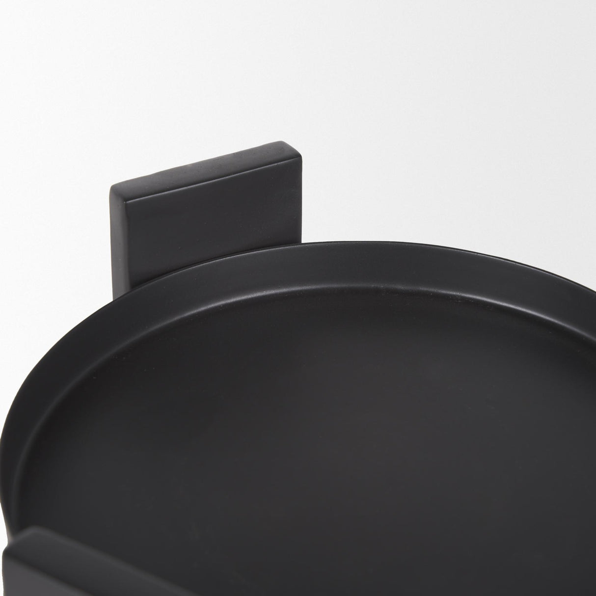 Mercana Price Small Matte Black Metal w/ Glass Hurricane Candle Holder