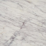 Mercana Bianca Dark Brown Wood w/ Marble Round Accent Table