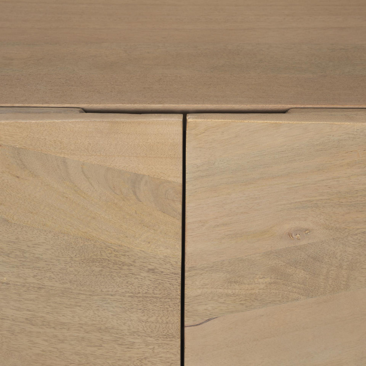 Mercana Darwin Light Brown Wooden 2 Door w/ 2 Shelves Accent Cabinet