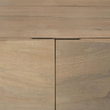 Mercana Darwin Light Brown Wooden 4 Door w/ 2 Shelves Sideboard