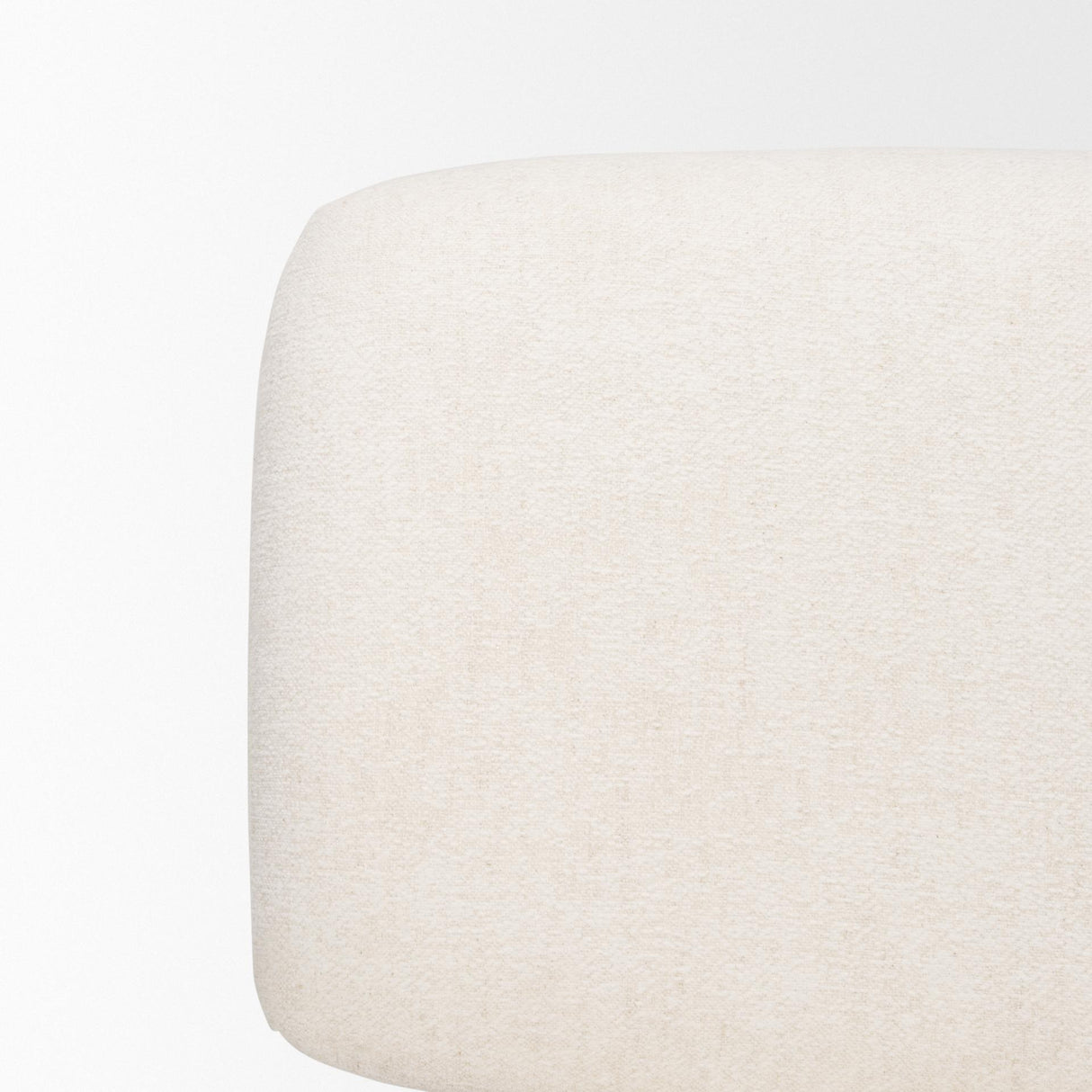 Mercana Nora Cream Fabric w/ Matte Black Metal Legs Accent Chair