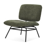 Mercana Nora Forest Green Fabric w/ Matte Black Metal Legs Accent Chair