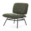 Mercana Nora Forest Green Fabric w/ Matte Black Metal Legs Accent Chair