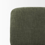 Mercana Nora Forest Green Fabric w/ Matte Black Metal Legs Accent Chair