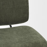 Mercana Nora Forest Green Fabric w/ Matte Black Metal Legs Accent Chair